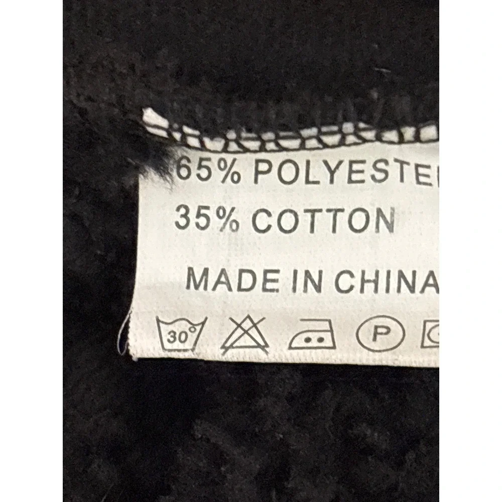 The North Face Mens XL Black Full Zip Fleece Sherpa Lined Hooded Jacket A1172